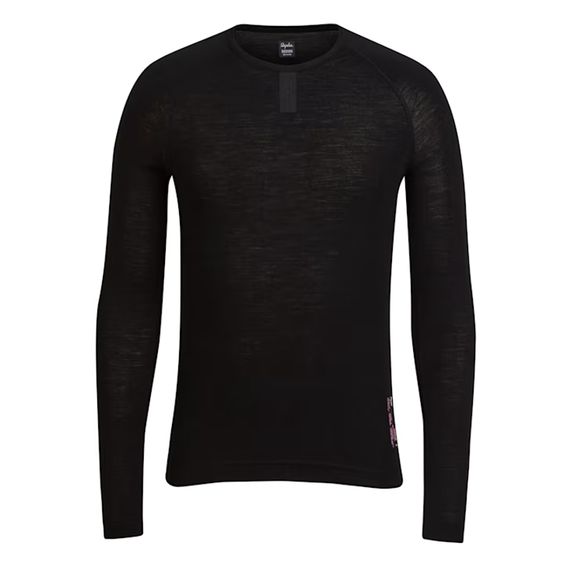 Rapha Mens Merino Cycling Baselayer Long Sleeve X-Large in Black-1
